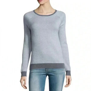 Soft Joie Bini Grey Textured Crewneck Sweater Size XS
